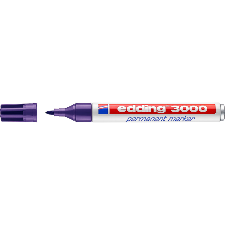 ✅ LOT de 10 Edding 3000 Marqueur Permanent couleur violet en stock
