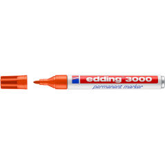 ✅ LOT de 10 Edding 3000 Marqueur Permanent couleur orange en stock