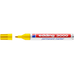 ✅ LOT de 10 Edding 3000 Marqueur Permanent couleur jaune en stock