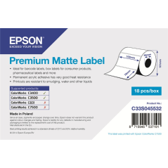 boîte étiquettes Epson mat blanc