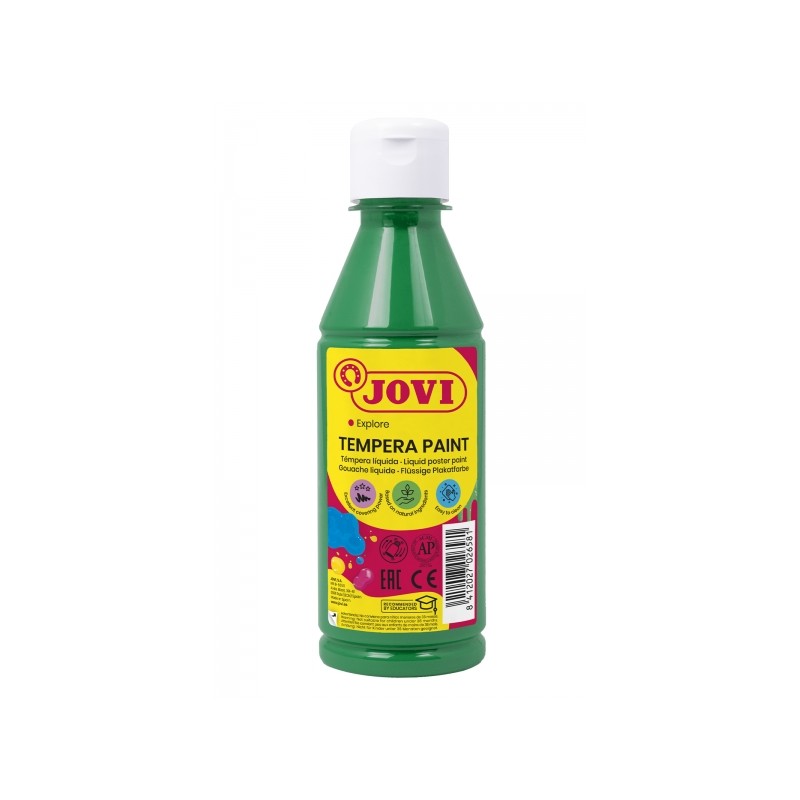 Peinture Tempera Liquide Jovi - À base d'eau - Prête à l'emploi - Haut pouvoir couvrant - Séchage rapide - Excellente