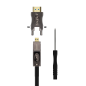 Câble Aisens Hdmi V2.1 AOC Détachable Ultra Haut Débit / Hec 8K@60Hz 4K@120Hz 4:4:4 48Gbps - A/MD/A/M - 30M - Couleur Noir