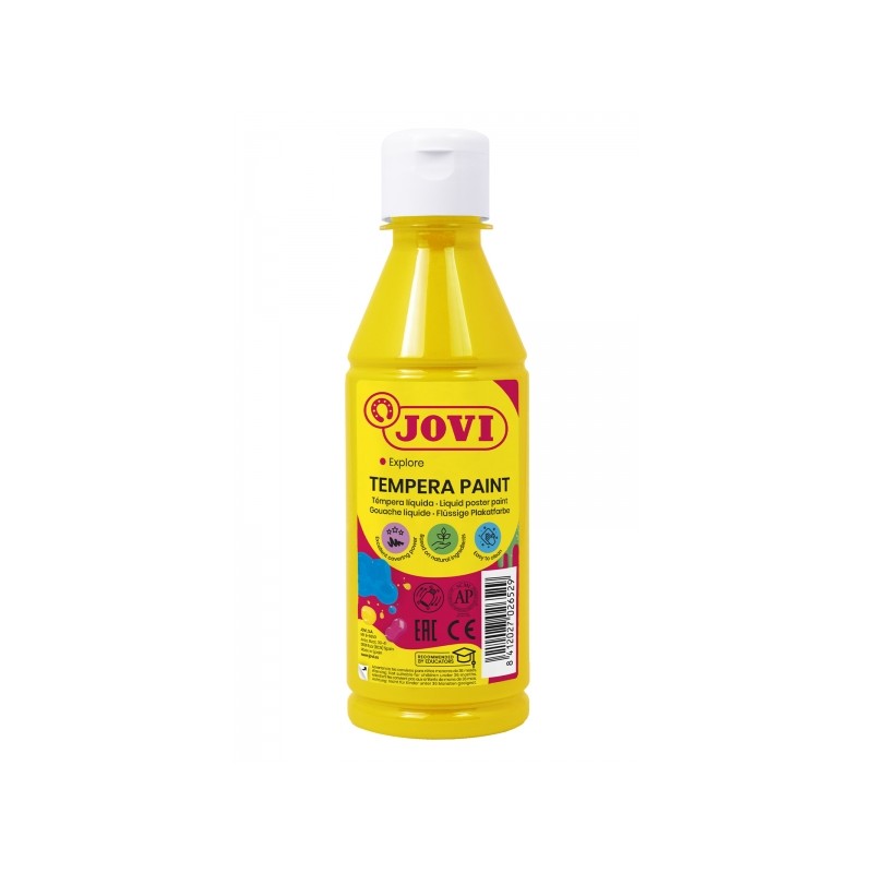 Peinture Tempera Liquide Jovi - À base d'eau - Prête à l'emploi - Pouvoir couvrant élevé - Séchage rapide - Excellente