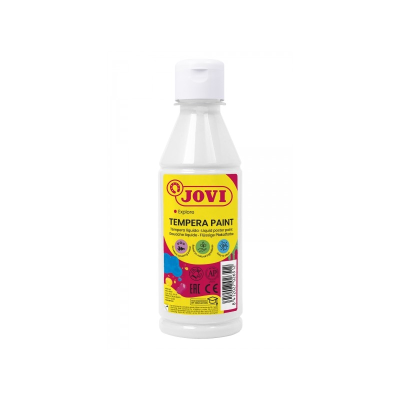 Peinture Tempera Liquide Jovi - À base d'eau - Prête à l'emploi - Haut pouvoir couvrant - Séchage rapide - Excellente