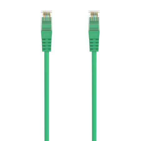 Cordon de raccordement pour câble réseau Aisens RJ45 LSZH CAT.6A 500 MHz UTP AWG24 - 1,5 M - Couleur verte
