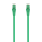 Cordon de raccordement pour câble réseau Aisens RJ45 LSZH CAT.6A 500 MHz UTP AWG24 - 1,0 M - Couleur verte