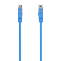 Cordon de raccordement pour câble réseau Aisens RJ45 LSZH CAT.6A 500 MHz UTP AWG24 - 3.0M - Couleur bleue
