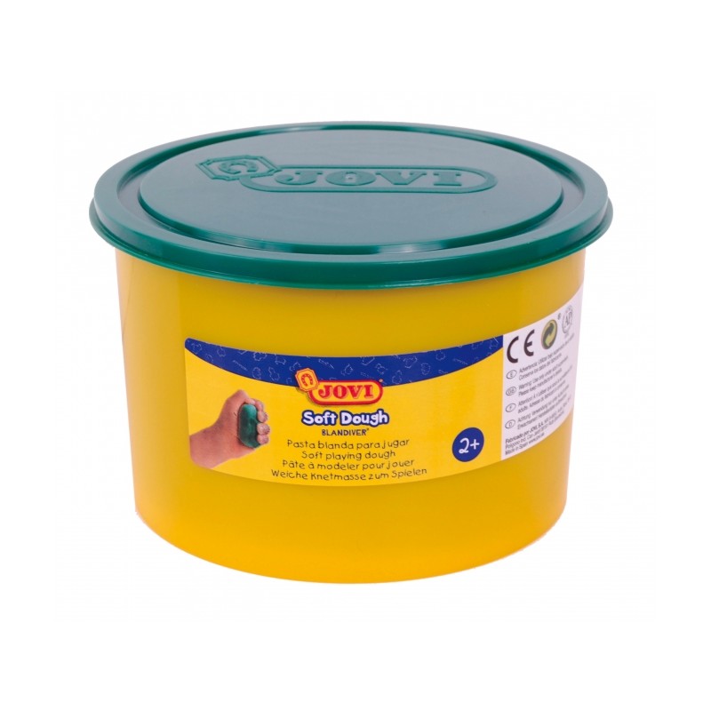 Jovi Soft Dough Blandiver Pot 460gr - Pâte souple et flexible - Facile à pétrir et à mouler - Idéal pour débuter en modelage