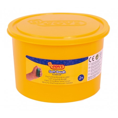 ✅ Jovi Soft Dough Blandiver Pot de 460gr - Jaune. Doux et flexible - Facile à pétrir et à mouler - Idéal pou en stock