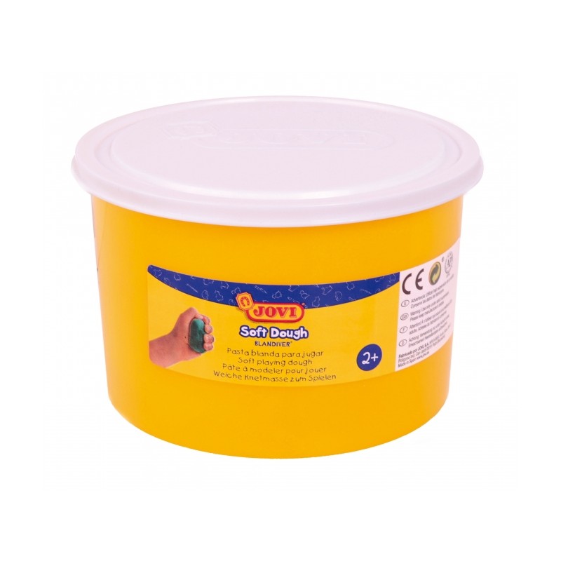 Jovi Soft Dough Blandiver Pot 460gr - Blanc - Souple et flexible - Facile à pétrir et à mouler - Idéal pour débuter en modelage