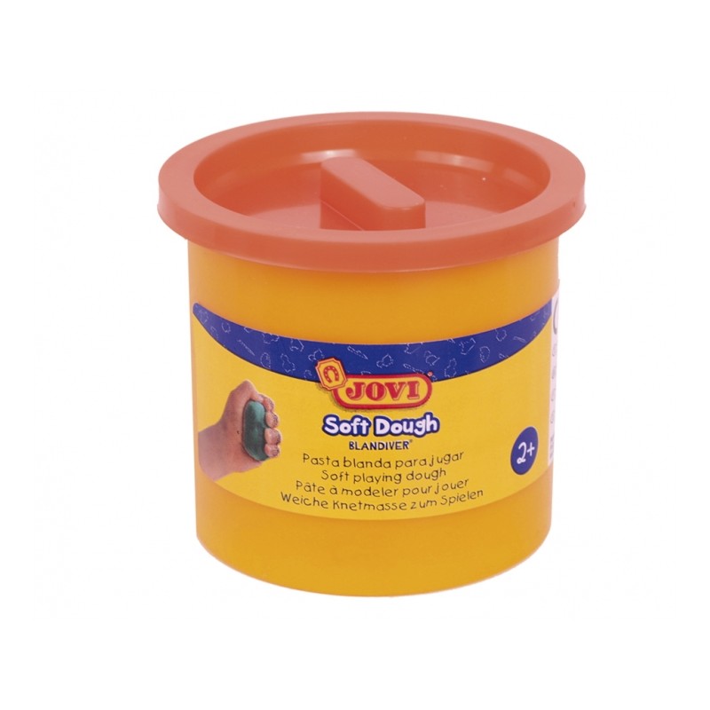 Jovi Soft Dough Blandiver Etui de 5 Pots 110gr - Orange - Souple et flexible - Facile à pétrir et à mouler - Idéal pour débuter