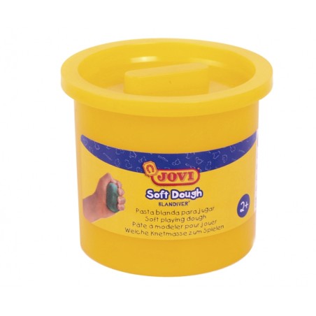 ✅ Jovi Soft Dough Blandiver Caisse de 5 Pots 110gr - Jaune. Doux - Flexible - Facile à pétrir - Idéal pour le en stock