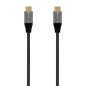 Aisens Câble USB 2.0 Aluminium 5A 100W E-MARK - USB-C/M-USB-C/M - 2.0M - Couleur Gris