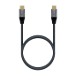 Aisens Câble USB 2.0 Aluminium 5A 100W E-MARK - USB-C/M-USB-C/M - 2.0M - Couleur Gris