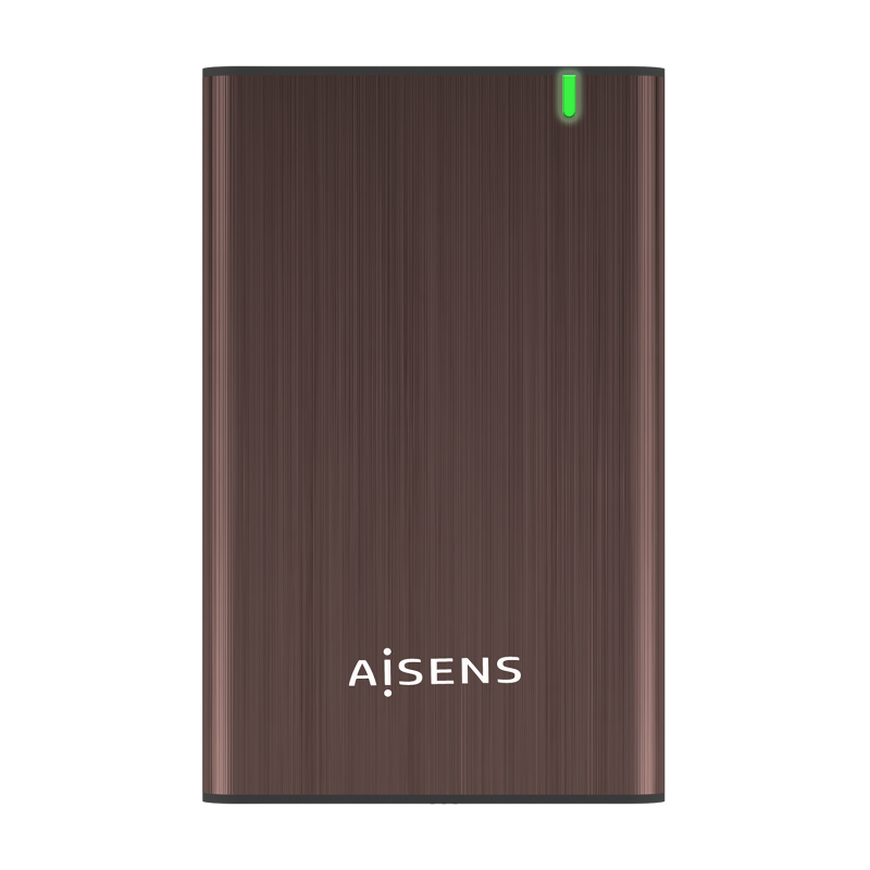 Boitier Externe Aisens 2.5 ? pour disques durs 9,5 mm SATA I, II et III vers USB 3.0/USB 3.1 GEN1 - Couleur marron Boitier Externe Aisens 2.5 ? pour disques durs 9,5 mm SATA I, II et III vers USB 3.0/USB 3.1 GEN1 - Couleur marron