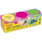 Jovi Soft Dough Blandiver Coffret de 3 Flacons Couleurs Fluo - Souple et Flexible - Facile à Pétrir et à Mouler - Idéal pour