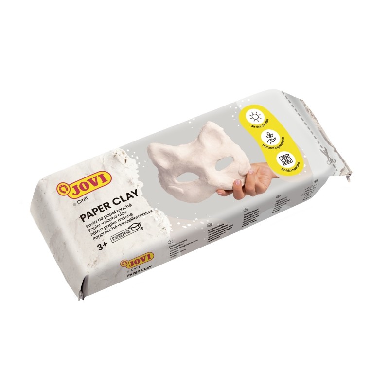 Jovi Patmache Tablette de Pâte à Papier Préparée - Prête à l'Utilisation - Séchage à l'Air - Légère et Facile à Modeler - Ne