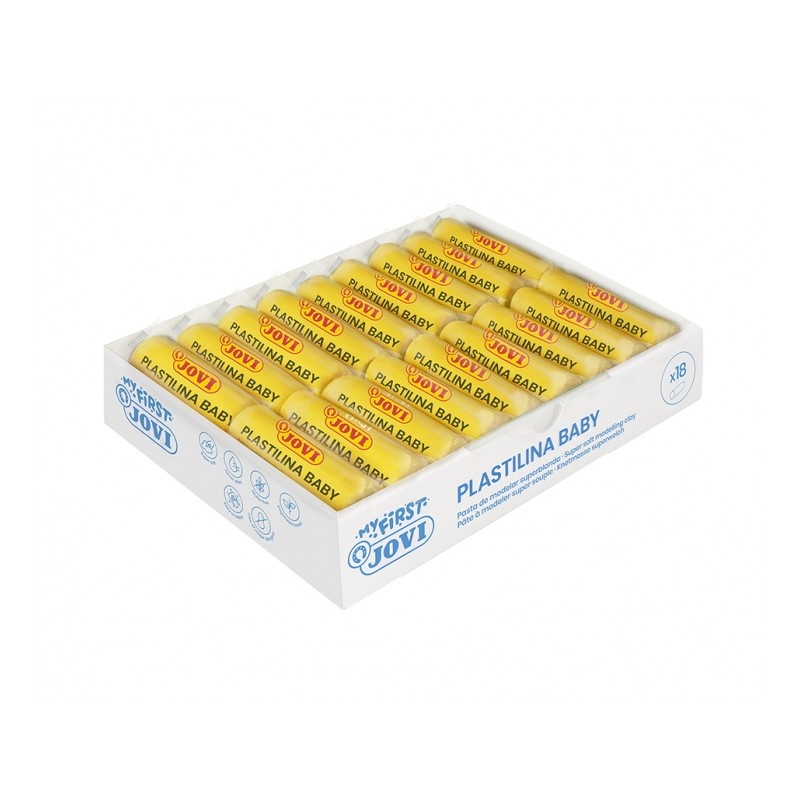 Jovi Baby Boite de 18 Comprimés de Pâte à Modeler Super Douce - Stimule la Créativité et la Sensibilité Tactile - Renforce les