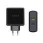 Aisens Chargeur pour Smartphone 48W 1x USB-C PD3.0 30W, 1x USB-A QC3.0 18W
