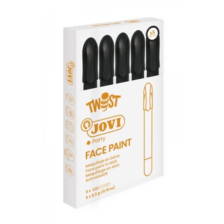 ✅ LOT de 5 Bâton de peinture pour le visage Jovi Twist - Hypoallergénique - À base d'eau - Facile à applique en stock
