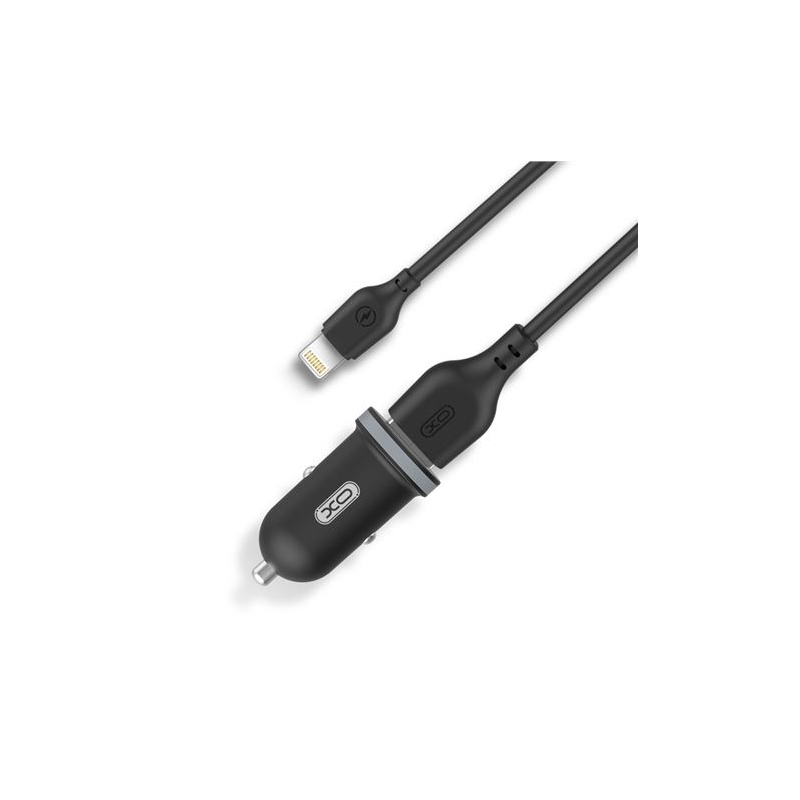 Chargeur Voiture XO TZ08 + Câble USB-A vers Lightning - 2 Ports USB Chargeur Voiture XO TZ08 + Câble USB-A vers Lightning - 2 Ports USB