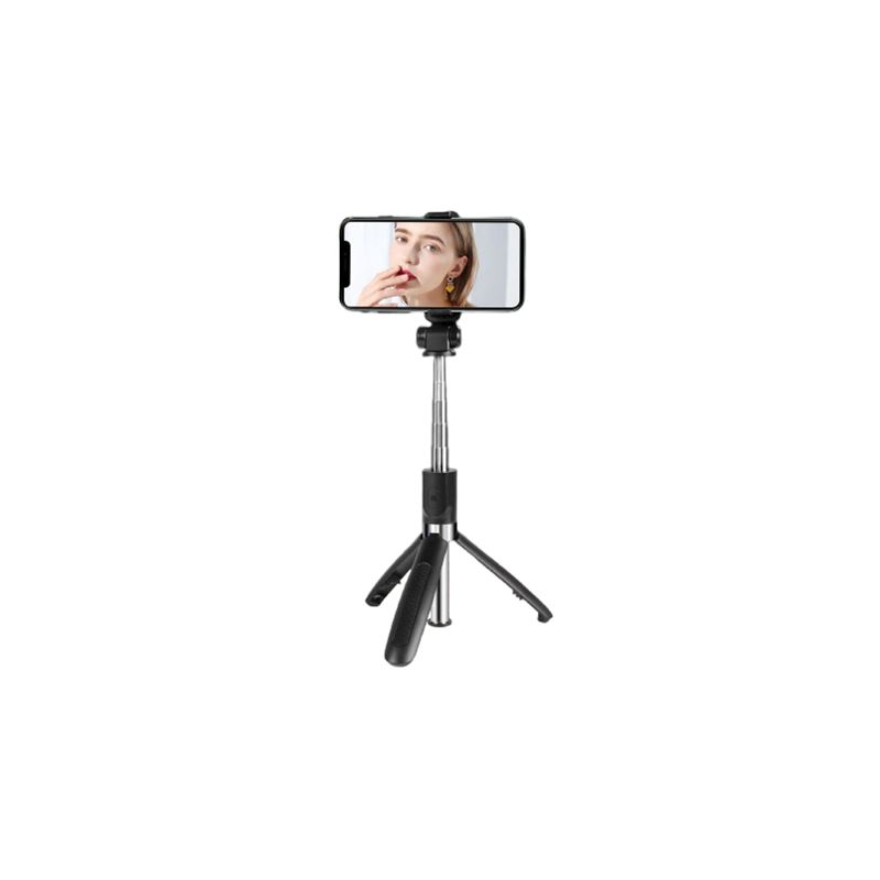Trépied XO + perche à selfie Bluetooth - Poignée télescopique - Hauteur maximale jusqu'à 680 mm - Entièrement pliable