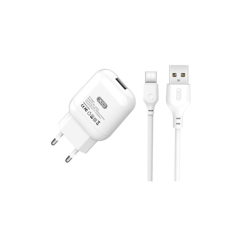 Pack Chargeur secteur USB XO L37 + Câble USB-A vers USB-C