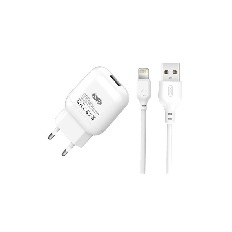 XO L37 Pack Chargeur secteur USB + Câble USB vers Lightning