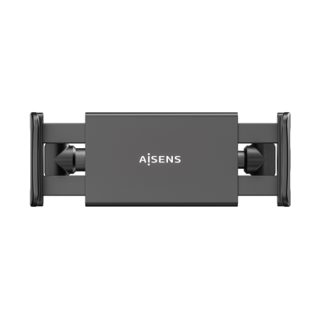 Aisens Support Voiture Réglable (1 Pivot) pour Appui-Tête Pour Téléphone / Tablette - Couleur Noir