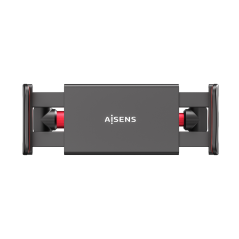 Aisens Support Voiture Réglable (1 Pivot) Pour Appui-Tête Pour Téléphone / Tablette - Couleur Rouge