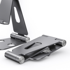 ✅ Aisens Support de Bureau Ajustable Taille XL (2 Pivots) pour Mobile / Tablette - Couleur Gris couleur en stock