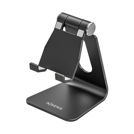 ✅ Aisens Support de bureau ajustable taille M (1 pivot) pour mobile / tablette - Couleur noire couleur en stock