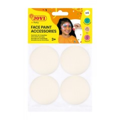 ✅ Jovi Sac d'accessoires avec 4 éponges de maquillage – Haute densité – Finition uniforme – Réutilisabl en stock