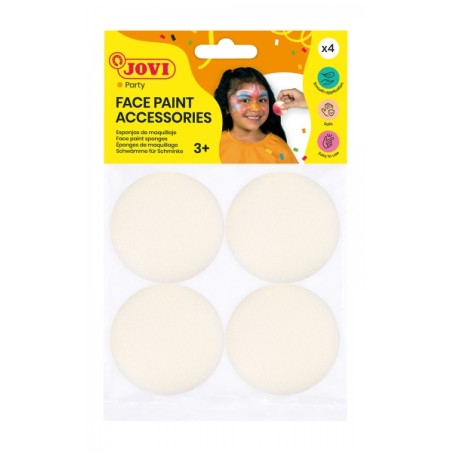 ✅ Jovi Sac d'accessoires avec 4 éponges de maquillage – Haute densité – Finition uniforme – Réutilisabl en stock