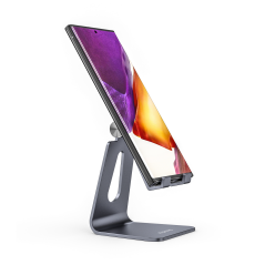 ✅ Aisens Support de bureau ajustable taille M (1 pivot) pour mobile / tablette - Couleur grise couleur en stock