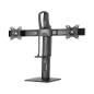 Contrepoids pivotant et inclinable Aisens PRO Desk Mount pour 2 moniteurs (17"-27") - Couleur noire