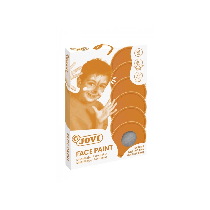 Jovi Coffret de 6 Pots de Maquillage Crème - Hypoallergénique - Base Huileuse - Application Facile - Excellente Couvrance