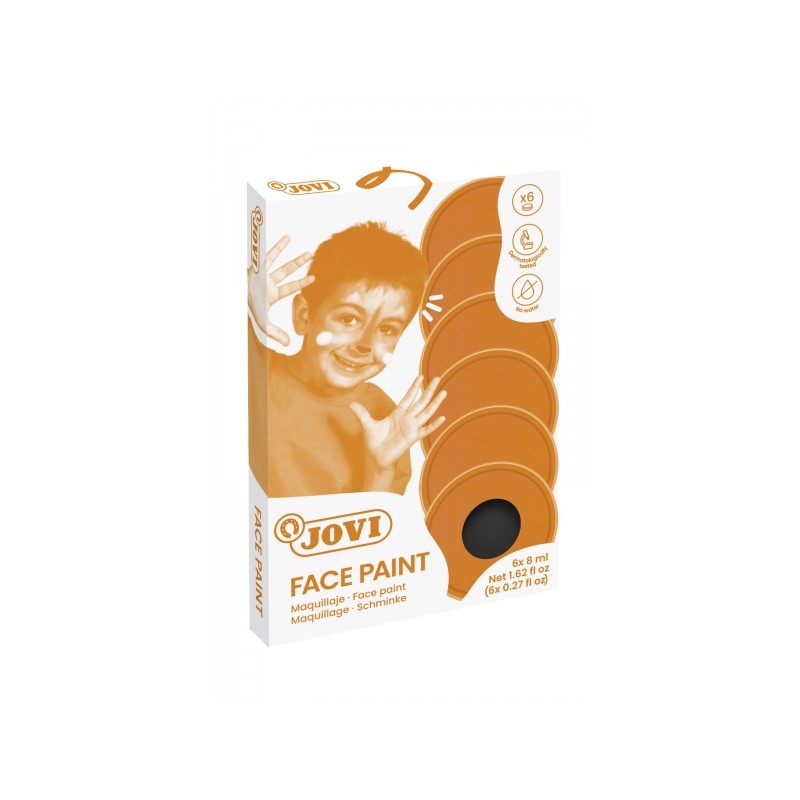 Jovi Etui de 6 Flacons Crème de Maquillage 8 ml - Hypoallergénique - Base grasse - Application facile - Excellente couvrance