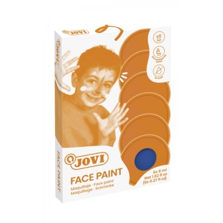 ✅ Jovi Etui de 6 Flacons Crème de Maquillage 8 ml - Hypoallergénique - Base grasse - Application et retrait fa en stock