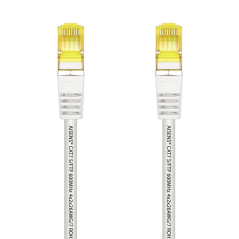 Aisens Câble Réseau Patch Cord RJ45 LSZH Cat.7 600 MHz S/FTP PIMF AWG26 - 0.5M - Couleur Blanc