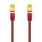 Aisens Câble Réseau Patch Cord RJ45 LSZH Cat.7 600 MHz S/FTP PIMF AWG26 - 25cm - Couleur Rouge