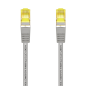 Aisens Câble Réseau Patch Cord RJ45 LSZH Cat.7 600 Mhz S/FTP PIMF AWG26 - 25cm - Couleur Gris