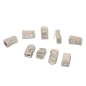Aisens Pack de 10 Connecteurs RJ45 8 Fils FTP Cat.6 AWG24 - Couleur Argent Aisens Pack de 10 Connecteurs RJ45 8 Fils FTP Cat.6 AWG24 - Couleur Argent