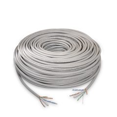 Aisens Câble Réseau RJ45 LSZH Cat.6 UTP Rigide AWG24 - Bobine 305m - Sans Halogène et 100% Cuivre pour Installation - Couleur