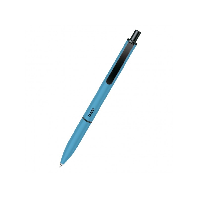 Stylos fins bleus 0,5 mm en aluminium | Dohe Elegance - Pack de 4