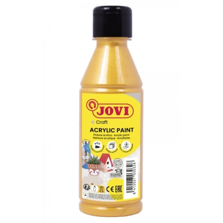 ✅ Jovi Jovidecor Peinture Acryl Satinée Acrylique - Peinture Acrylique à Base d'Eau - Finition Satinée - Haut en stock