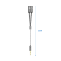 Aisens Câble Adaptateur Audio JACK 3.5 4 Broches/M-2xJACK 3.5 3 Broches/F - 25cm - Couleur Gris