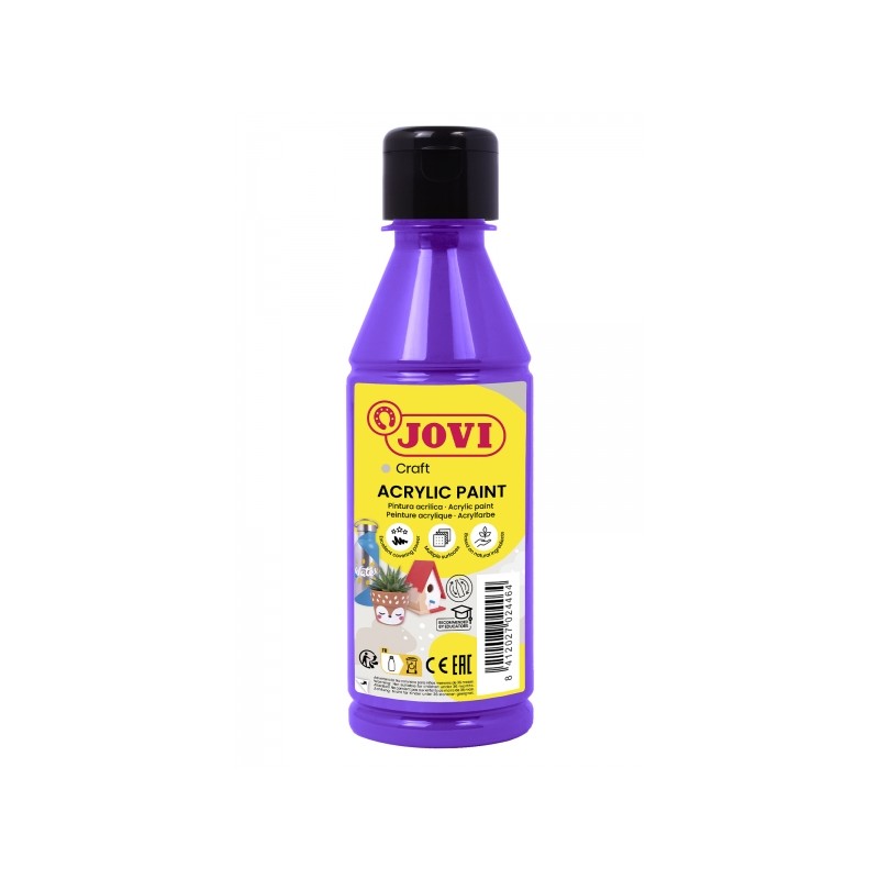 Jovi Jovidecor Peinture Acrylique Acrylique - Finition Satinée - Haut Pouvoir Couvrant - Application Facile - Polyvalente