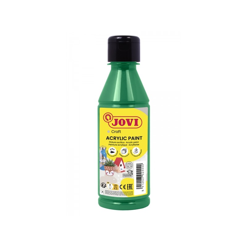 Peinture acrylique acrylique Jovi Jovidecor - Finition satinée - Haut pouvoir couvrant - Application facile - Polyvalente