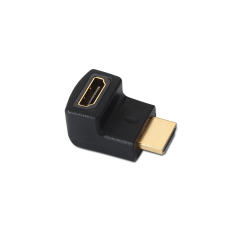 Aisens Adaptateur HDMI Coudé - A Femelle-A Mâle Connecter HDMI dans Espace Réduit - Couleur Noir